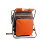 Mochila Térmica (Cooler) 12,6 Litros, com Assento e Conjunto de Itens Para Piquenique na Cor Laranja