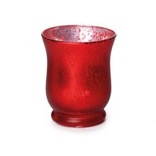 Porta Vela Folhas com Semente Vermelho e Vermelho (Cereja) - 6 Un