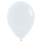 Balão Látex Fashion Branco 5" / 13cm - 50 Un