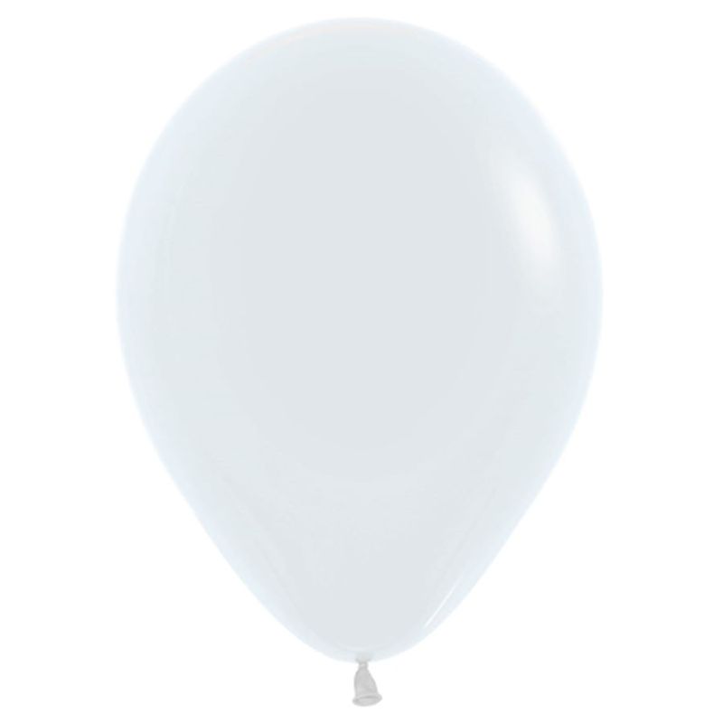 Balão Látex Fashion Branco 5" / 13cm - 50 Un