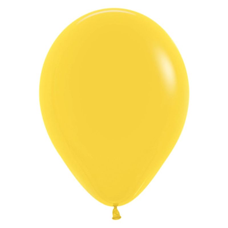 Festa Unicórnio - Balão Látex Fashion Amarelo 5" / 13cm - 50 Un
