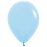 Balão Látex Fashion Azul Celeste 5" / 13cm - 50 Un