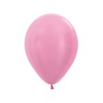 Balão Látex Satin Rosa 5" / 13cm - 50 Un