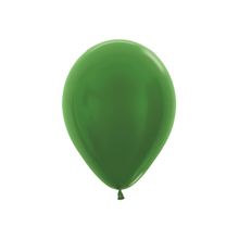 Balão Látex Metal Verde 5" / 13cm - 50 Un