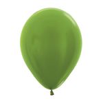 Balão Látex Metal Verde Lima 5" / 13cm - 50 Un