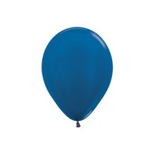 Balão Látex Metal Azul 5" / 13cm - 50 Un