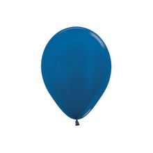 Balão Látex Metal Azul 5" / 13cm - 50 Un