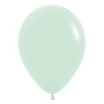 Balão Látex Pastel Mate Verde 5" / 13cm - 50 Un