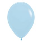 Balão Látex Pastel Mate Azul 5" / 13cm - 50 Un