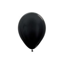 Balão Látex Metal Preto 10" / 25cm - 50 Un