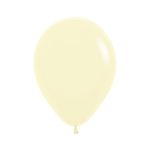 Balão Látex Pastel Mate Amarelo 10" / 25cm - 50 Un