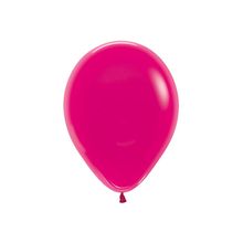 Balão Látex Cristal Fucsia 12" / 30cm - 50 Un