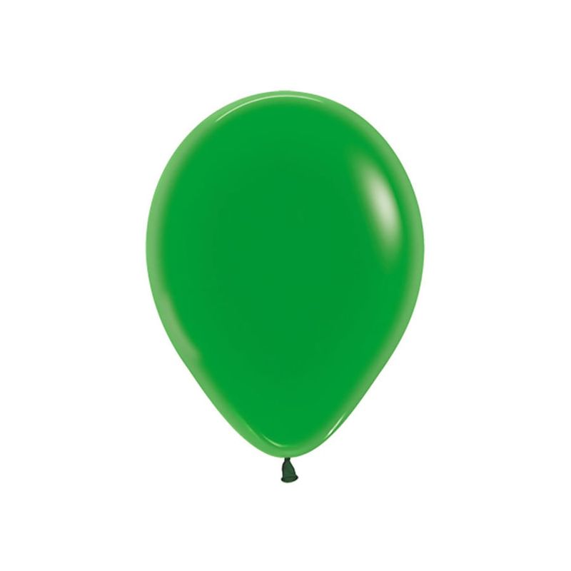 Balão Látex Cristal Verde 12" / 30cm - 50 Un