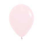 Balão Látex Pastel Mate Rosa 12" / 30cm - 50 Un