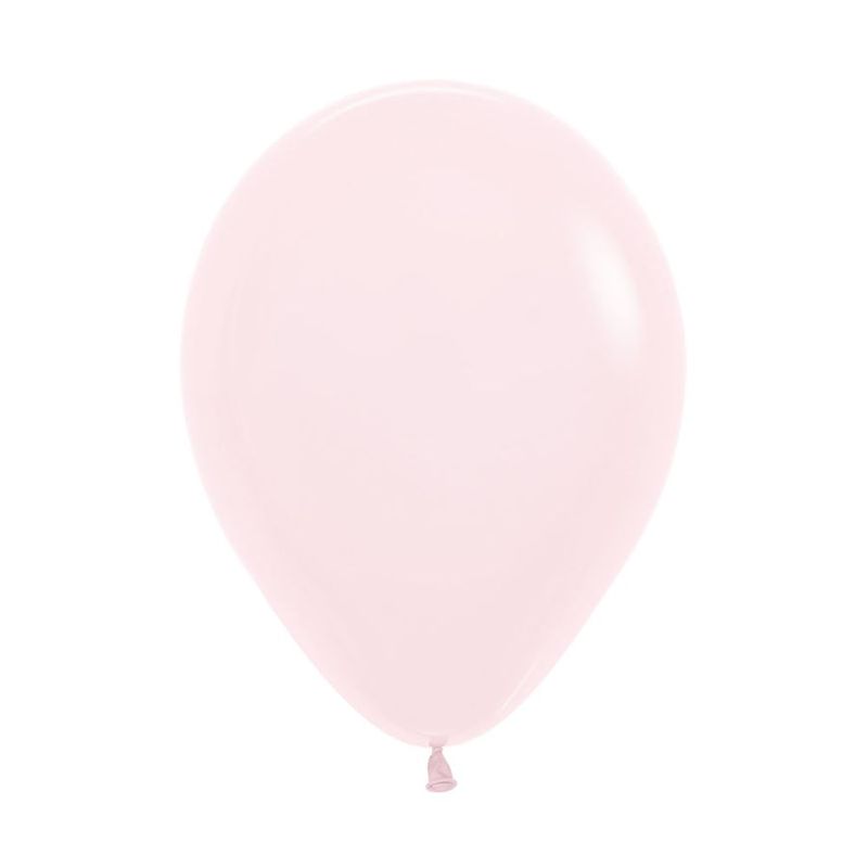 Balão Látex Pastel Mate Rosa 12" / 30cm - 50 Un