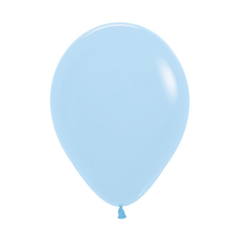 Balão Látex Pastel Mate Azul 12" / 30cm - 50 Un