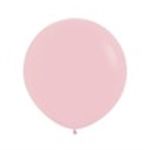 Balão Gigante Látex Pastel Mate Rosa 24" / 60cm - 3 Un