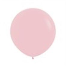 Balão Gigante Látex Pastel Mate Rosa 24" / 60cm - 3 Un