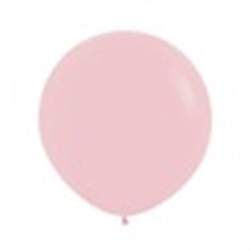 Balão Gigante Látex Pastel Mate Rosa 24" / 60cm - 3 Un