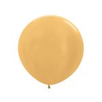 Balão Látex Metal Dourado 36" / 91cm - 2 Un