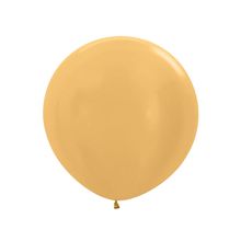 Balão Látex Metal Dourado 36" / 91cm - 2 Un