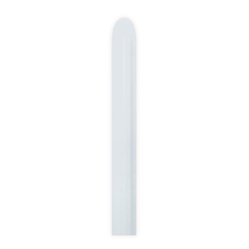 Balão Látex Twist Fashion Branco 260'' / 5x150cm - 50 Un