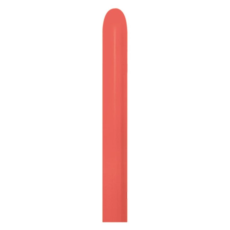 Balão Látex Twist Fashion Coral 260'' / 5x150cm - 50 Un