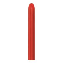 Balão Látex Twist Metal Vermelho 260'' / 5x150cm - 50 Un