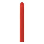 Balão Látex Twist Metal Vermelho 260'' / 5x150cm - 50 Un