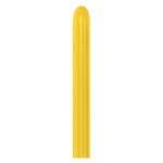 Balão Látex Twist Metal Amarelo 260'' / 5x150cm - 50 Un