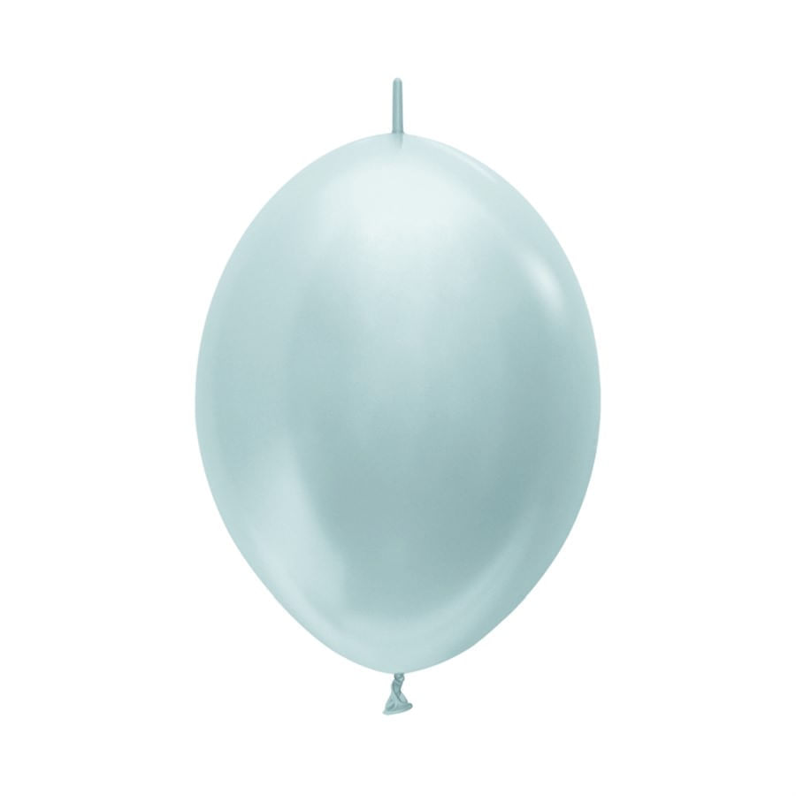 Balão Látex Impressão 360 Satin Feliz Aniversário Brilho Prata 12