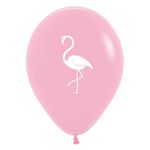 Balão Látex Impressão 2 Lados Fashion Flamingo Sortido 12" / 30cm - 50 Un