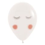 Balão Látex Impressão 2 Lados Fashion Carinha Unicórnio 12" / 30cm - 50 Un