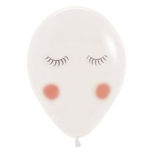 Balão Látex Impressão 2 Lados Fashion Carinha Unicórnio 12" / 30cm - 50 Un