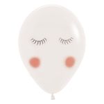 Balão Látex Impressão 2 Lados Fashion Carinha Unicórnio 12" / 30cm - 12 Un