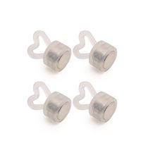 Acessório Peso para Balão Magnético Coração Branco 1X1,5 - 10 Un