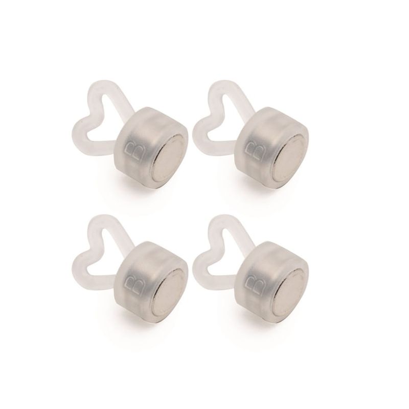 Acessório Peso para Balão Magnético Coração Branco 1X1,5 - 10 Un