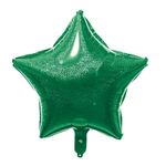 Balão Metalizado Holográfico Estrela Verde 18" / 45 cm