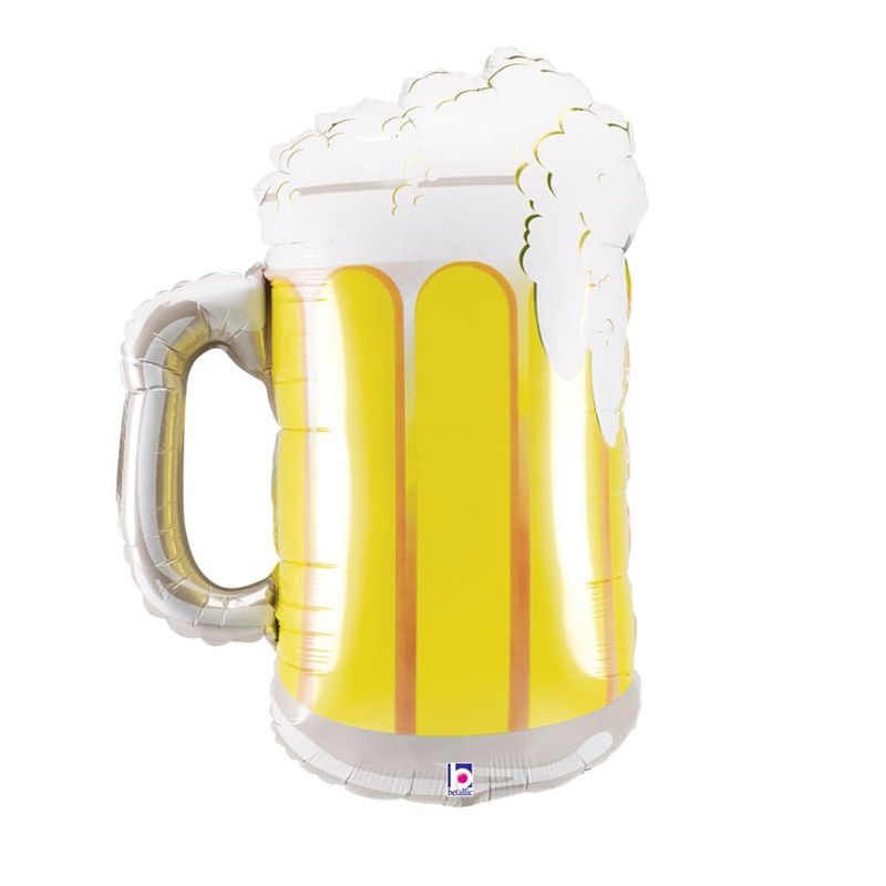 Balão Metalizado Caneca de Chopp 34'' / 86 cm