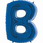 Balão Metalizado Letra B Azul 40'' / 101cm