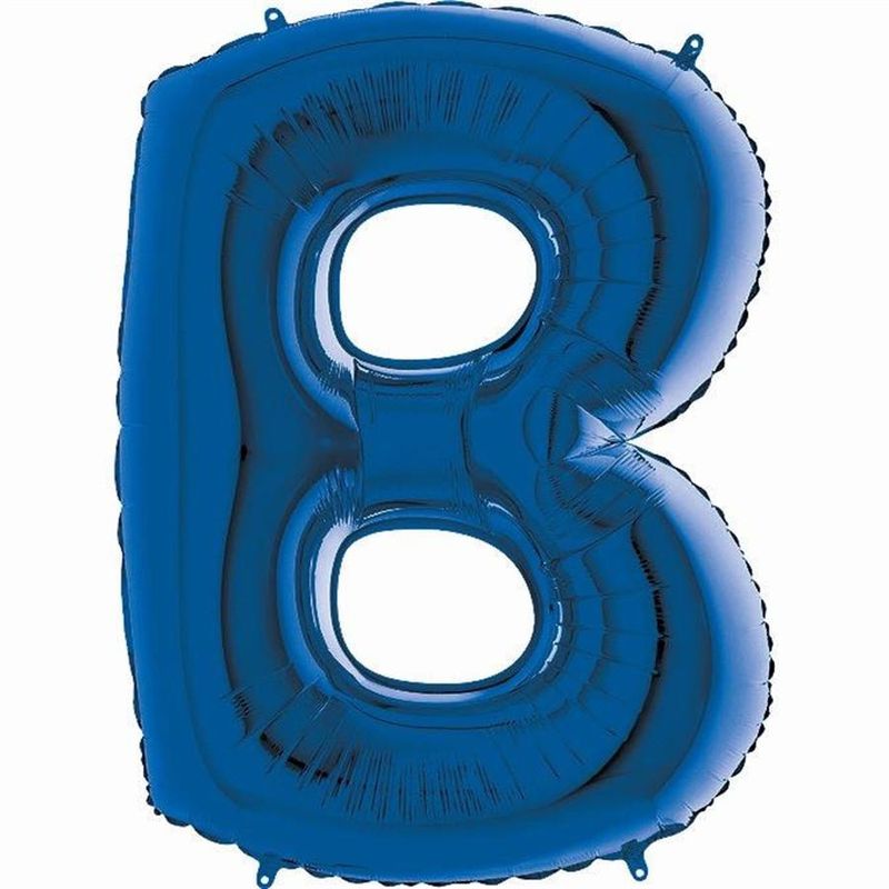 Balão Metalizado Letra B Azul 40'' / 101cm