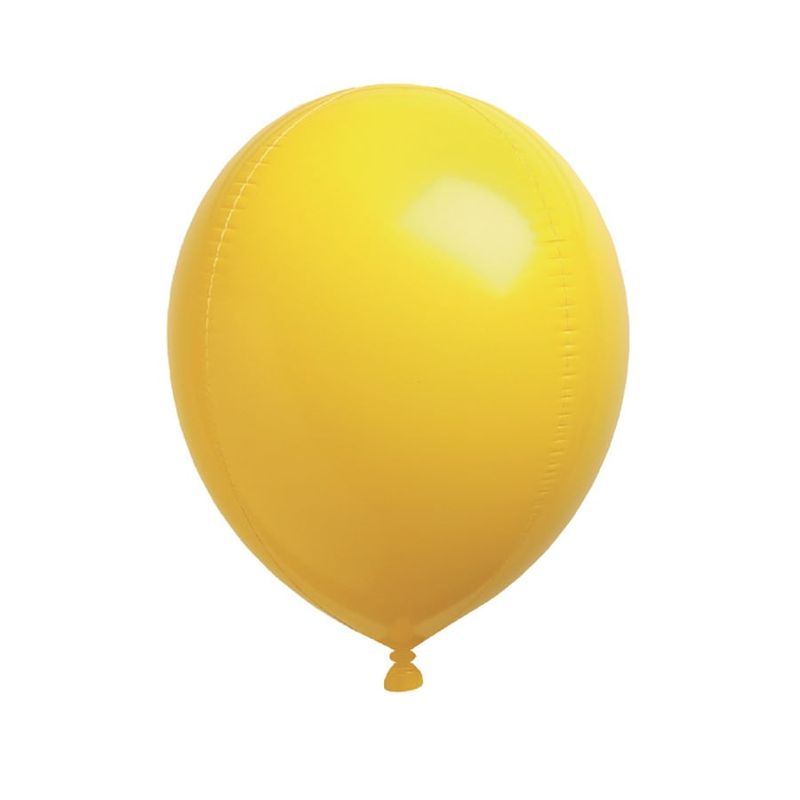 Balão Sólido Gota Matte Amarelo 10'' / 25cm