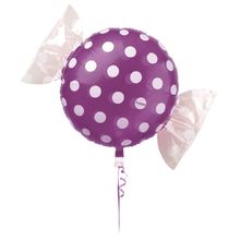 Balão Metalizado Candy Pão Roxo 18" / 45cm