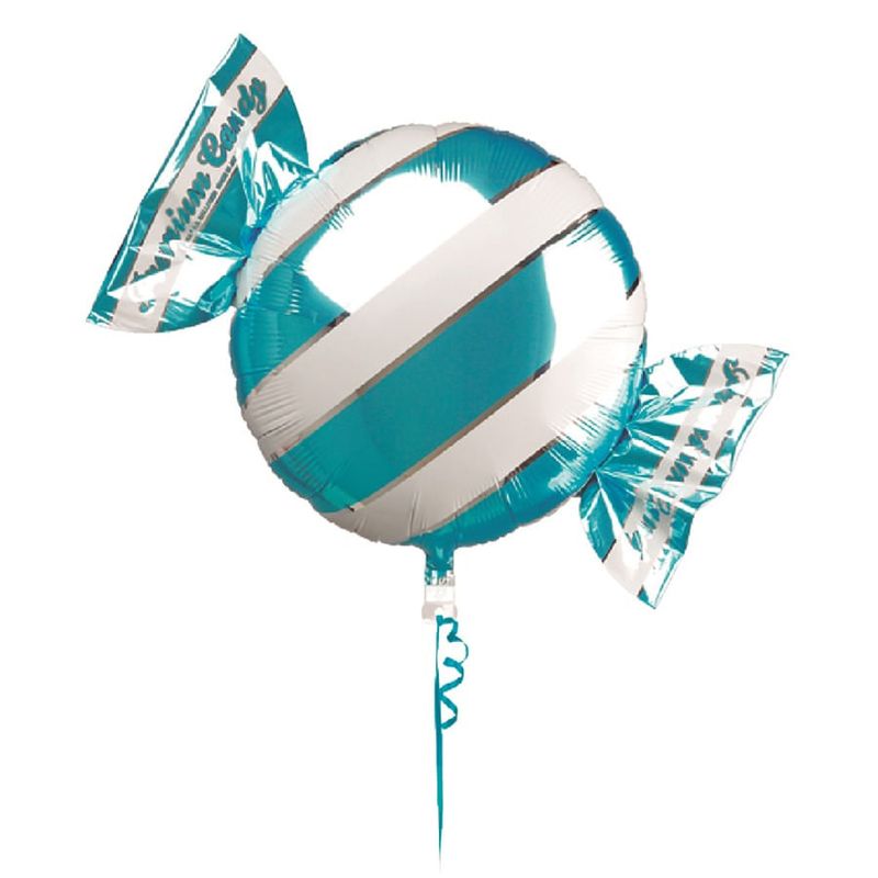 Balão Metalizado Candy Premium Azul Claro 18" / 45cm