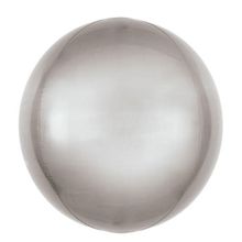 Balão Bolha Metal Prata 24'' / 60cm