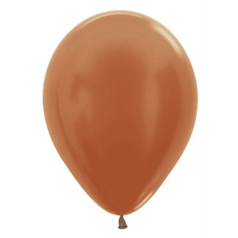 Balão Látex Metal Cobre 10" / 25cm - 50 Un