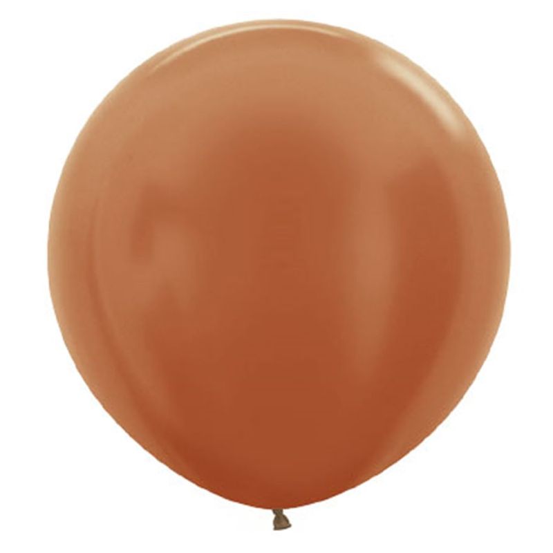 Balão Látex Metal Cobre 12" / 30cm - 50 Un