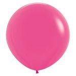 Balão Gigante Látex Fashion Fucsia 24" / 60cm - 3 Un