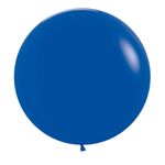 Balão Gigante Látex Fashion Azul Royal 24" / 60cm - 3 Un