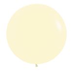 Balão Gigante Látex Pastel Mate Amarelo 24" / 60cm - 3 Un